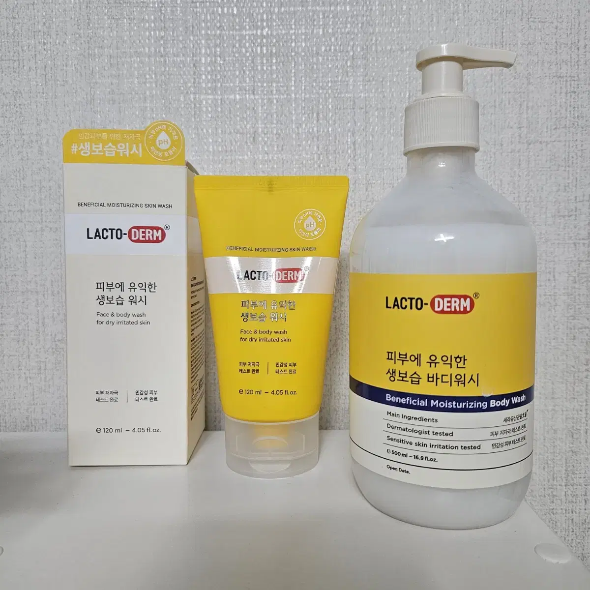 락토덤 생보습 아이바디워시 500ml+120ml 세트